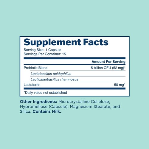 Uqora Promote - Support Vaginal Health* - Probiotic for Women with Lactoferrin, Lactobacillus Acidophilus & Lacticaseibacillus Rhamnosus - Vaginal Probiotics - Gluten-Free - 15 Capsules