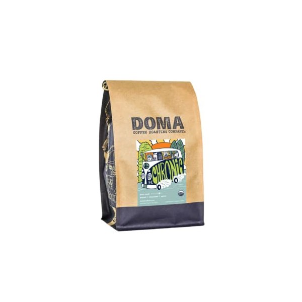 Doma Coffee Roasting Company "The Chronic - Organic" Medium Roasted Fair Trade Organic Whole Bean Coffee - 2 Pound Bag