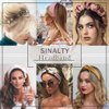 Sinalty Baroque Wide Headbands Black Velvet Crystal Hairband Vintage Hair Band Custome Hair Accessories for Women