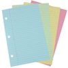 1InTheOffice 5.5 x 8.5 Paper, Pastel, College Ruled Mini Binder Paper, Loose Leaf Paper, Assorted Color, 200 Pack