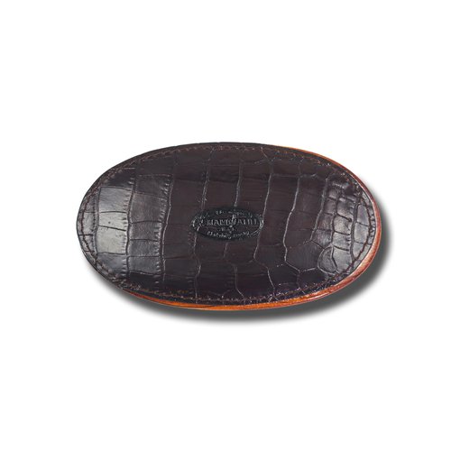 Caswell-Massey F. Hammann Military Hair Brush, Ideal for Short Hair & Buzz Cuts, Scalp Massager, Wood & Leather Handle, German Craftmanship, 2.75” x 4.75”