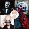 Syhood 4 Packs Halloween Bald Caps Makeup Latex Bald Head Wig Cap Bald Hat Costume Accessories for Women Men Adults (Nude)