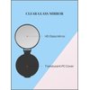 Compact Mirror Bulk Round Makeup Mirror for Purse, Set of 3, 2.6" L x 2.37" W (Black)