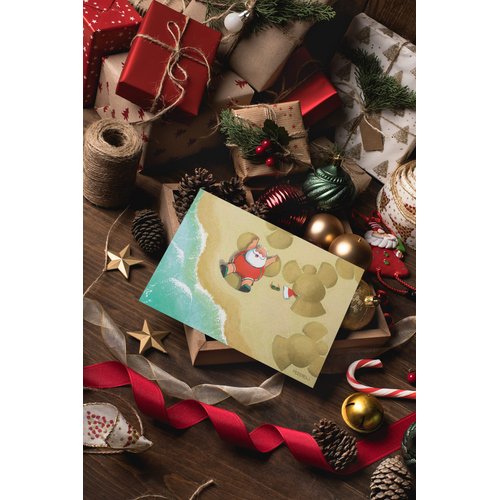 Stonehouse Collection | Beach Christmas Cards - Sand Angels Christmas Cards | Beach 18 Cards and Envelopes | USA Made