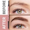 Retractable Eyebrow Pencil Black with Brush, Dual-ended Microfilling Eyebrow Liner for Natural-looking Results, Ultra Precise 2mm Micro Triangular Tip for Filling in Sparse Brows, Sweatproof Smudgeproof No-caking, Black, YES.EYE DO