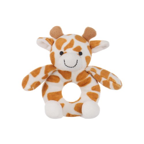 Apricot Lamb Baby Lovey Giraffe Soft Rattle Toy, Plush Stuffed Animal for Newborn Soft Over 0 Months (Yellow Giraffe, 6 Inches)