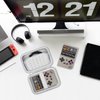 BOVKE Carrying Case Compatible with RG35XX 2024 New Version Retro Handheld Game Console, Storage Travel Bag for Anbernic RG35XX 2024 Handheld Game with Mesh Pocket for Charging Cables, Grey