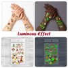 36 Sheets Glow Christmas Temporary Tattoos for Kids, Christmas Style Fake Tattoo for Boys and Girls, Luminous Christmas Temporary Tattoo for Kids Stocking Stuffers and Gift Christmas Party Decoration