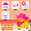 Syhood 12 Sets Disco Cowgirl Rubber Duck Bulk Mini Yellow Duckies with Cowboy Hat Paisley Bandanas Sunglasses Scarves for Cowgirl Bridal Shower Bachelorette Party Supplies Favors Decorations