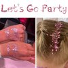 Go Ho Pink Body Glitter Gel,Singer Concerts Pink Face Glitter Makeup,Holographic Chunky Sequins Glitter for Lip/Hair/Nails,Music Gift for Disco Outfit Woman,Festival Rave Accessories,Pink Glitter