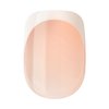 KISS imPRESS No Glue Mani Press-On Nails, French, Model', Light Neutral + White Tip French, Short Size, Squoval Shape, Includes 30 Nails, Prep Pad, Instructions Sheet, 1 Manicure Stick, 1 Mini File