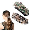 2 Pcs Crystal Hair Clips Ponytail Holders Fancy Hair Clips Claws Decorative Hair Accessories for Women
