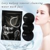 Vtrem 3 PCs Makeup Remover Pads: Reusable Soft Facial Cleaning Puffs Towels Christmas gifts Washable Make Up Removing Cloth Microfiber Multi-function, Black