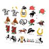 192PCS Kentucky Horse Derby Tattoos Party Favors - Horse Racing Sticker Derby Day Supplies Decorations