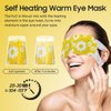 BeHoomi 30Packs Steam Eye Mask for Sleeping, Disposable Heated Eye Masks, Self Heating Warm Compress for Eyes, Sleep Mask for for Home Spa Office Travel - CHAMOMILE Scent