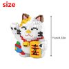 Larcele Cat Micro Building Blocks Pet Mini Building Toy Bricks,1163 Pieces KLJM-02 (Fortune Cat,Model 4569)