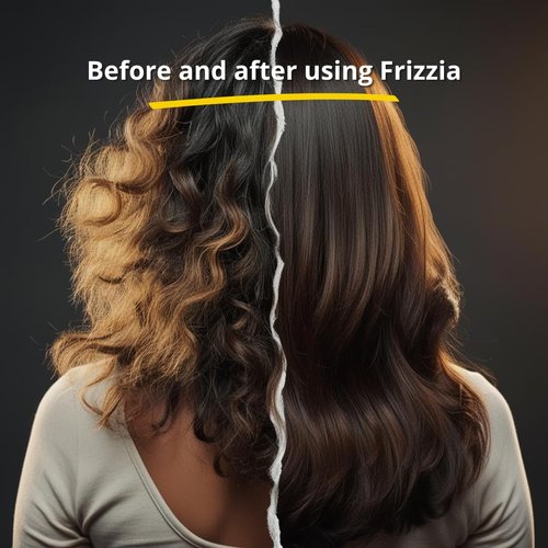 Frizzia Collagen Hair Mask - Deep Conditioner for Dry and Damaged Hair - No Irritation or Dandruff - Argan, Coconut, Rosemary, Moringa and Calendula Oil Mask - All Hair Types - 16.9 oz, 500 ml