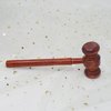 HONBAY 1PCS Wooden Judge Hammer Judge Gavel Costume Accessory Justice Costume Accessories Props Wooden Courtroom Gavel for Halloween Cosplay Party