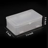 Double-Layer Nail Art Tool Storage Box Personal Box Storage Case for Nail Art Pens Nail Brush Container Case Manicure Nail Tools (White)