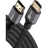 PowerBear 10K 8K HDMI 2.1 Cable 15 ft | 48Gbps High Speed 4K@120Hz Braided Cord 144Hz 8K@60Hz, eARC, Dynamic HDR 10,for Laptop, Monitor, PS5, PS4, Xbox One, Fire TV, Apple TV