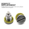 Marine Magnetic Outdrive Gear Case Drain Plug, Screw with Gasket Replace 22-8M0058389, Lower Unit Gear Lube Drain Fill Hole Screw and Seal for Mercruiser Mercury Johnson