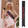CAVETEE Princess Crown and Birthday Princess Sash,Black and Red Birthday Tiara With Glitter Sash for Princess Party Decorations Happy Birthday Accessories Birthday Crown and Tiara for Women Girls