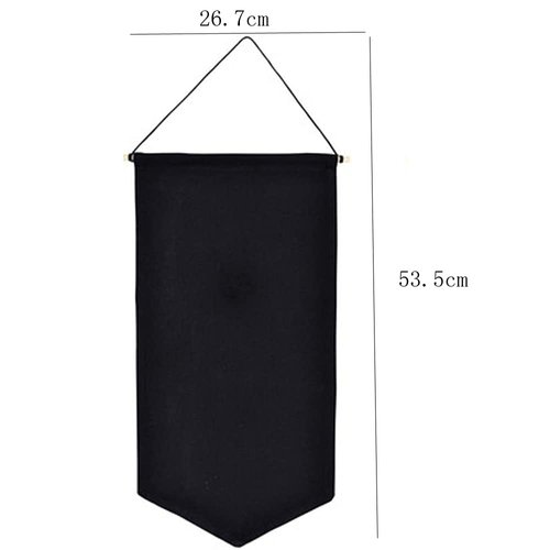 2PCS Blank Cotton Canvas Banners, Enamel Pin Wall Display Banner for Enamel Lapel Badge Collection (A)