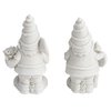 Bright Creations 2 Pack Ceramics to Paint - Paint Your Own Garden Gnome Statues, Blank Paintable Ceramics for Adults (5 in)