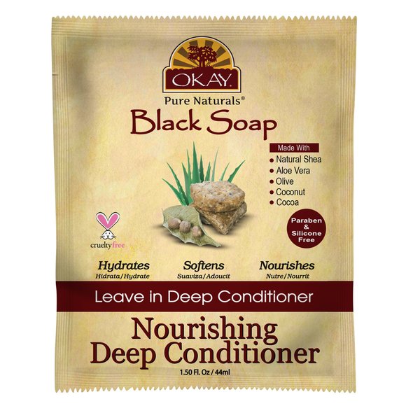 OKAY AFRICAN BLACK SOAP LEAVE IN CONDITIONER 1.25oz / 37ml