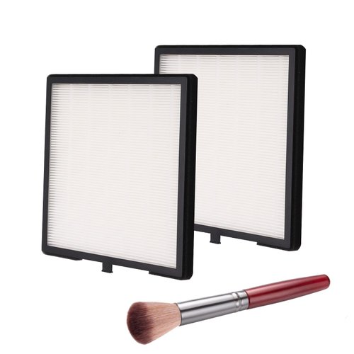 ibubu Nail Dust Collector Filters 2 Pack Nail Dust Suction Collector Replacement Filter with Nail Art Dust Powder Remover Brush for Electric Nail Dust Collector Machine Nail Salon Dust Extractor