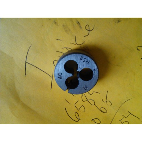 8-40 X 13/16" HIGH SPEED STEEL ROUND ADJUSTABLE DIE
