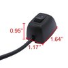 TWTADE Paste Type Switch Car Push Button Switch ON/Off DC12V Surface Mount Switch Water Drop Shape DIY Car Switch SPST Rocker Switch with 11.8" Cable for Various Lamps and Lanterns H-013-30CM