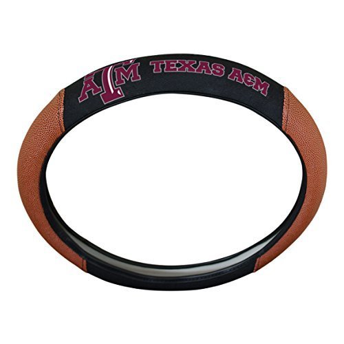 FANMATS 62144 Texas A&M Aggies Football Grip Steering Wheel Cover 15" Diameter