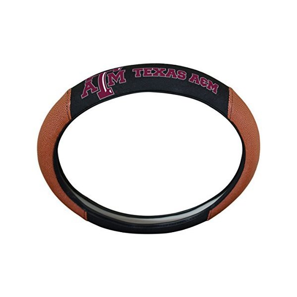FANMATS 62144 Texas A&M Aggies Football Grip Steering Wheel Cover 15" Diameter