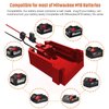 Power Wheel Adapter with Fuse&Switch for Milwaukee 18V Battery, Non-Blown Tight Battery Adapter with 4Pcs 30A Fuse and Wire Terminal, 12 AWG Wire, DIY Use for Truck, Robotics,RC Toys and Work Lights