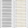 NSBELL 40PCS Ponytails Hooks Elastic Band Hair Clips Rubber Bands Holder Hair Styling for Women Girls (Black and Apricot)