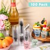 Amyhill 100 Pcs Clear Plastic Shot Glasses 2 oz Mini Disposable Cups Funny Shot Glasses for Adult Friends Party Birthday Party Drinking Serving Shot Glasses