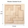 Daily Calendar Puzzle-Wooden Puzzles for Adults-A Puzzle to Challenge 365+ Date,Office Logic Puzzle