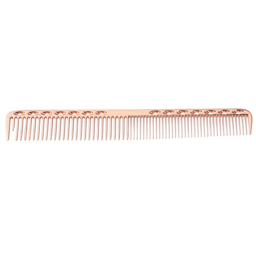 VOCOSTE Hair Comb, Detangling Dressing Comb for Hair Styling Stainless Steel, Gloss Rose Gold Tone, 18cm