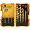 DEWALT DW1341 14-Piece Titanium Nitride Speed Tip Drill Bit Set