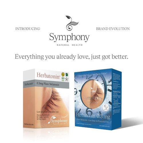 Herbatonin 0.3mg – The First Phyto-Melatonin (Natural Plant Melatonin) – 90 Vegan Capsules (90 Day Supply) Low Dose, Natural Sleep Aid and Circadian Rhythm Support (Pack of 1)