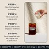 Bizzy Cold Brew Coffee | Decaf Blend | Water Process | Coarse Ground Coffee | Micro Sifted | Specialty Grade | 100% Arabica | Brew Bags | 12 Count | Makes 42 Cups