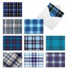 The Best Card Company - 10 Boxed All Occasion Cards with Envelopes (4 x 5.12 Inch) - Colorful, Fun Note Cards Assorted - Tartan Blue M3100