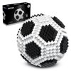 KADELE Soccer Ball Building Block Set, Adults' challenging STEM Block Decorations, Miniature 3D Educational Toys for Ages 14 15 16 and Above, (437 Pieces)