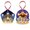 FLYAB 24PCS Make a Nativity Scene Stickers Ornament Craft Kit Christian DIY Nativity Stickers for Kids Religious Party Games Activities for Christmas Vacation Bible School Classroom Party Supplies