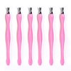 Cuticle knife Trimmer, 24 Pack Cuticle ForkTrimmer Nail Cuticle Remover Trimmer Pusher Dead Skin with Double Head V-Shaped Fork Manicure Pedicure Cleaner Care Tools for Home and Nail Shop (P)