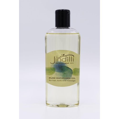 Jindilli - Pure Macadamia Oil | Cold-Pressed, Filtered, All-Natural, Vegan, Non-GMO, Hexane-Free, Cruelty-Free - Multipurpose Moisturizer (7.5 oz)