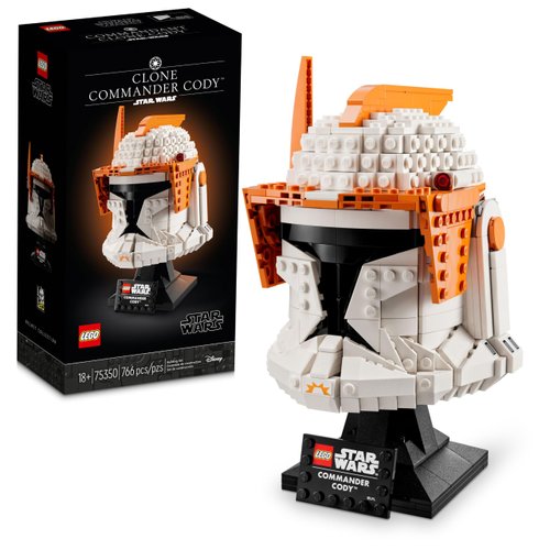LEGO Star Wars Clone Commander Cody Helmet 75350 Collectible Building Set - Featuring Authentic Details, Office Decor Display Model for Adults, The Clone Wars Collection Memorabilia and Gift Idea