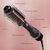 KISS Volume Boosting Hot Air Brush, Maximum Root 3X Ceramic Volumizer & Blow Dryer, One-Step Hair Dryer Brush & Hair Styler, Detachable Waterdrop Shaped Brush Head, Tangle-Free Bristles
