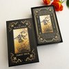 Qcsdckot Black Gold Tarot Cards Set, Tarot Cards for Beginners with Meanings on Them, Tarot Cards Deck with Guide Book, Gold Gilded Edges